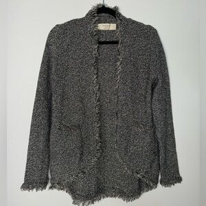 Zara knit fringe metallic cardigan size medium